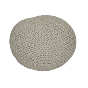 Pletený taburet, hnedosivá bavlna, GOBI TYP 1, puf, puf na sedenie, puf taburetka, pletený puf, zafu, tuli puf, taburetka puf, štrikovaný puf, puf 40x40, puf 80 cm, puf cena, puf 100 cm, puf 70 cm, macrame puf, strikovany puf,macrame,macramé, makramé,  makrame, macramé dekoracia, macrame doplnky, macrame uzly