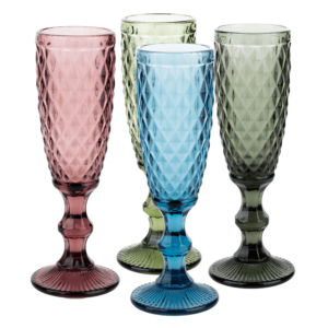 Poháre na na šampanské, set 4 ks, 150 ml, farebné, retro, VERITAS TYP 4 - poháre na vodu, sada pohárov, sada poharov, sady poharov, farebne pohare na vodu, sada poharov na vodu, sklenené poháre na vodu, horčičák, horcicak, krištáľové poháre na vodu, sada poharov na kavu, moderne pohare na vodu, poháre na víno sada, sada poharov na vino, nerozbitne pohare, poháre na vodu na stopke, pohare na vodu bohemia, nerozbitné poháre na víno, kristalove pohare na vodu