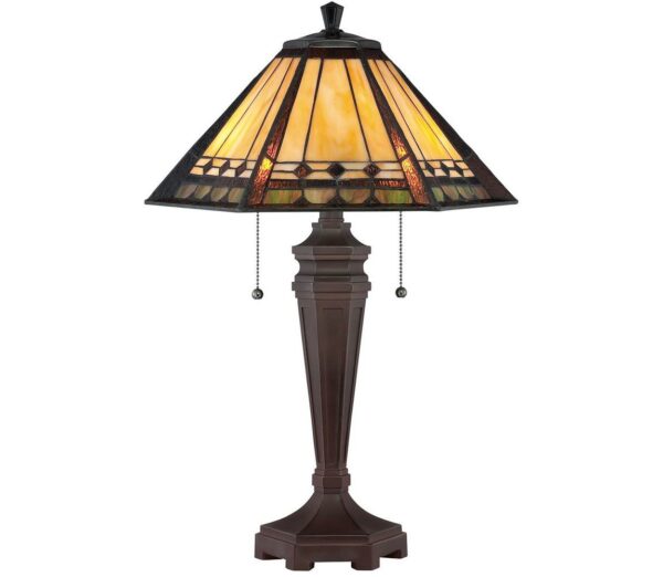 Elstead Elstead QZ-ARDEN-TL - Stolná lampa  ALCOTT 2xE27/60W/230V - tiffany lampa, vitraz, tiffany lampy, tifany lampy, vitraze, vitrazove lampy, vitrazova lampa, tiffany technika, tiffany luster, tiffany lampy predaj, vitráž eshop, vitraz cena, rabalux tiffany, vitrážové lampy tiffany, lampa vitraz, lampa stojaca tiffany, tiffany lampa bazos, vitrážové stolové lampy