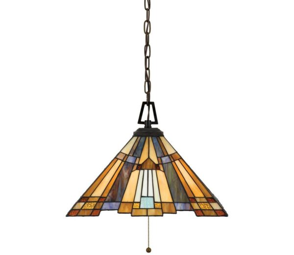 Elstead Elstead QZ-INGLENOOK-P-A - Luster na reťazi INGLENOOK 3xE27/60W/230V - tiffany lampa, vitraz, tiffany lampy, tifany lampy, vitraze, vitrazove lampy, vitrazova lampa, tiffany technika, tiffany luster, tiffany lampy predaj, vitráž eshop, vitraz cena, rabalux tiffany, vitrážové lampy tiffany, lampa vitraz, lampa stojaca tiffany, tiffany lampa bazos, vitrážové stolové lampy