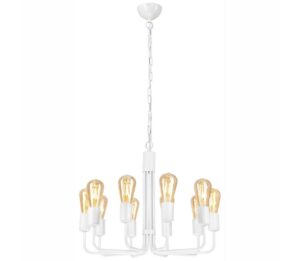 Lamkur Luster na reťazi TIFFANY 10xE27/60W/230V biela - tiffany lampa, vitraz, tiffany lampy, tifany lampy, vitraze, vitrazove lampy, vitrazova lampa, tiffany technika, tiffany luster, tiffany lampy predaj, vitráž eshop, vitraz cena, rabalux tiffany, vitrážové lampy tiffany, lampa vitraz, lampa stojaca tiffany, tiffany lampa bazos, vitrážové stolové lampy