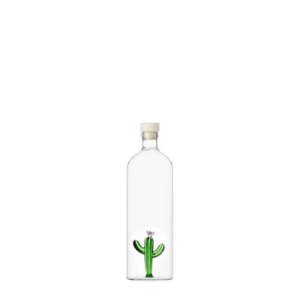 Fľaška s uzáverom so zeleným kaktusom 1.1 l - kvitnúce kaktusy, kaktus s listami, kvitnuci kaktus, kaktus izbový