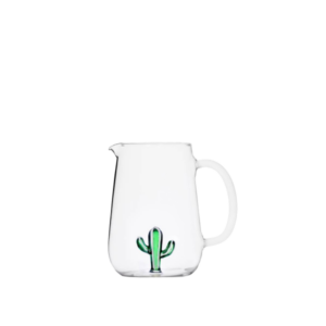 Džbán so zeleno-bielym kaktusom 1.75 l - Ichendorf - kvitnúce kaktusy, kaktus s listami, kvitnuci kaktus, kaktus izbový