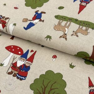 Dekoračná látka Linenlook Gnome Forest - ľan metráž, lan metraz, jutovina metráž, látka na vankúše, latka na vankuse, latka na vankus, látky metráž eshop, viskóza metráž, latky metraz eshop, dekoračné látky metráž, dekoracna latka metraz, ľanové látky metráž, látky metráž lacné, lanova latka metraz, lanove latky metraz, latka eshop, režné plátno metráž, ľan metráž veľkoobchod, obrusovina metráž, látky metráž, dekoračná látka, metráž látky, metrazove latky