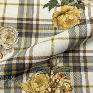 Dekoračná látka Linenlook Classic Peony Check digital print - ľan metráž, lan metraz, jutovina metráž, látka na vankúše, latka na vankuse, latka na vankus, látky metráž eshop, viskóza metráž, latky metraz eshop, dekoračné látky metráž, dekoracna latka metraz, ľanové látky metráž, látky metráž lacné, lanova latka metraz, lanove latky metraz, latka eshop, režné plátno metráž, ľan metráž veľkoobchod, obrusovina metráž, látky metráž, dekoračná látka, metráž látky, metrazove latky