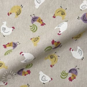 Dekoračná látka Linenlook Rooster And Chick - ľan metráž, lan metraz, jutovina metráž, látka na vankúše, latka na vankuse, latka na vankus, látky metráž eshop, viskóza metráž, latky metraz eshop, dekoračné látky metráž, dekoracna latka metraz, ľanové látky metráž, látky metráž lacné, lanova latka metraz, lanove latky metraz, latka eshop, režné plátno metráž, ľan metráž veľkoobchod, obrusovina metráž, látky metráž, dekoračná látka, metráž látky, metrazove latky
