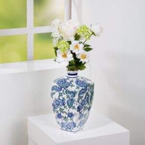 Gilde Váza Fayencen - váza na malé kvietky,  váza na malé kytičky,  váza na lúčne kvietky, váza na fialky,  váza na snežienky, váza na kvety, sklenená váza, sklenené vázy, biela vaza, krištáľové vázy, krištáľová váza, váza s kvetmi, krištálové vázy