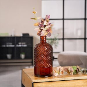 Gilde Skleněná váza Diamond, 27 cm - váza na malé kvietky, váza na malé kytičky, váza na lúčne kvietky, váza na fialky, váza na snežienky, váza na kvety, sklenená váza, sklenené vázy, biela vaza, krištáľové vázy, krištáľová váza, váza s kvetmi, krištálové vázy