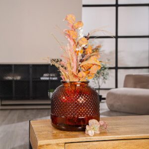 Gilde Skleněná váza Diamond, 24 cm - váza na malé kvietky, váza na malé kytičky, váza na lúčne kvietky, váza na fialky, váza na snežienky, váza na kvety, sklenená váza, sklenené vázy, biela vaza, krištáľové vázy, krištáľová váza, váza s kvetmi, krištálové vázy