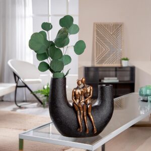 Gilde Váza Žena a muž - váza na malé kvietky, váza na malé kytičky, váza na lúčne kvietky, váza na fialky, váza na snežienky, váza na kvety, sklenená váza, sklenené vázy, biela vaza, krištáľové vázy, krištáľová váza, váza s kvetmi, krištálové vázy