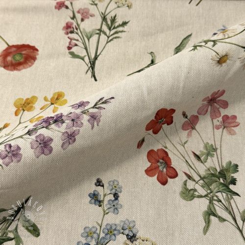 Dekoračná látka Linenlook Delicate Floral Field digital print - ľan metráž, lan metraz, jutovina metráž, látka na vankúše, latka na vankuse, latka na vankus, látky metráž eshop, viskóza metráž, latky metraz eshop, dekoračné látky metráž, dekoracna latka metraz, ľanové látky metráž, látky metráž lacné, lanova latka metraz, lanove latky metraz, latka eshop, režné plátno metráž, ľan metráž veľkoobchod, obrusovina metráž, látky metráž, dekoračná látka, metráž látky, metrazove latky