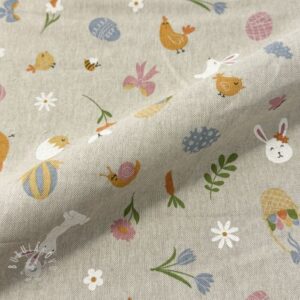 Dekoračná látka Linenlook premium Easter Doodle Icon - ľan metráž, lan metraz, jutovina metráž, látka na vankúše, latka na vankuse, latka na vankus, látky metráž eshop, viskóza metráž, latky metraz eshop, dekoračné látky metráž, dekoracna latka metraz, ľanové látky metráž, látky metráž lacné, lanova latka metraz, lanove latky metraz, latka eshop, režné plátno metráž, ľan metráž veľkoobchod, obrusovina metráž, látky metráž, dekoračná látka, metráž látky, metrazove latky