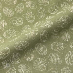 Dekoračná látka Linenlook premium Easter Egg Tale - ľan metráž, lan metraz, jutovina metráž, látka na vankúše, latka na vankuse, latka na vankus, látky metráž eshop, viskóza metráž, latky metraz eshop, dekoračné látky metráž, dekoracna latka metraz, ľanové látky metráž, látky metráž lacné, lanova latka metraz, lanove latky metraz, latka eshop, režné plátno metráž, ľan metráž veľkoobchod, obrusovina metráž, látky metráž, dekoračná látka, metráž látky, metrazove latky